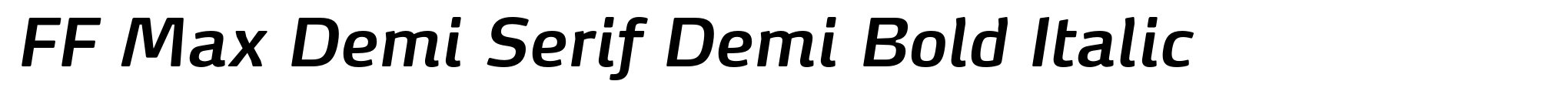 FF Max Demi Serif Demi Bold Italic image
